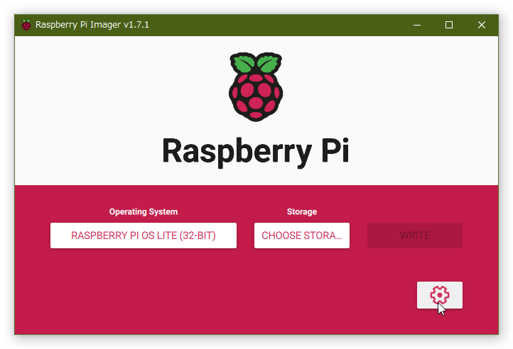 Raspberry Pi Imager Option1