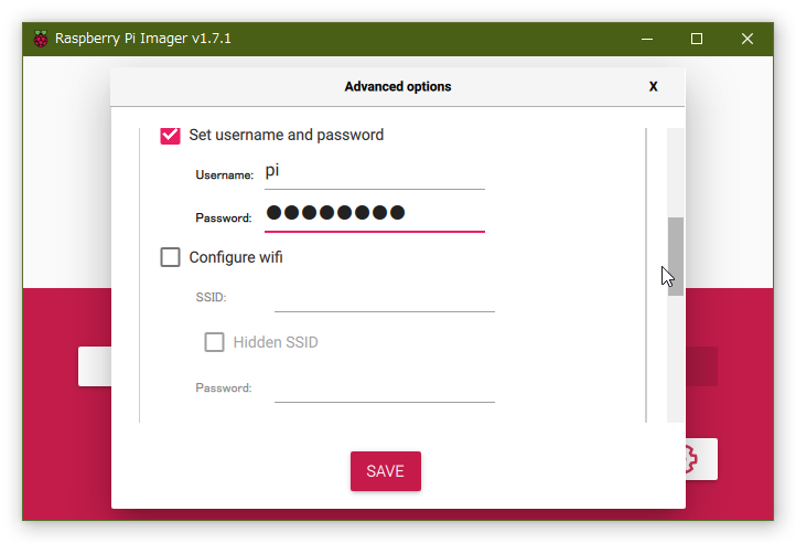 Raspberry Pi Imager Option 4